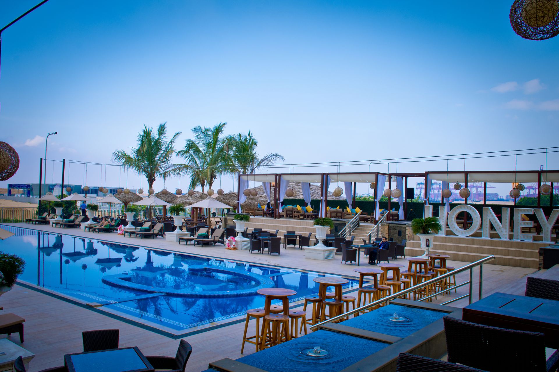 View of Honeybeach Club in the afternoon 