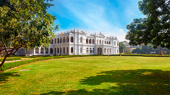 Colombo museum with the garden view 