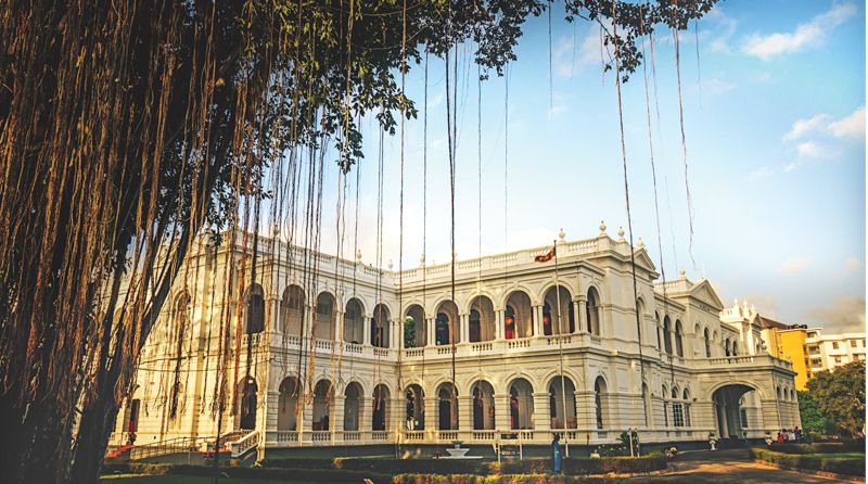 Side view of the Colombo national museum 