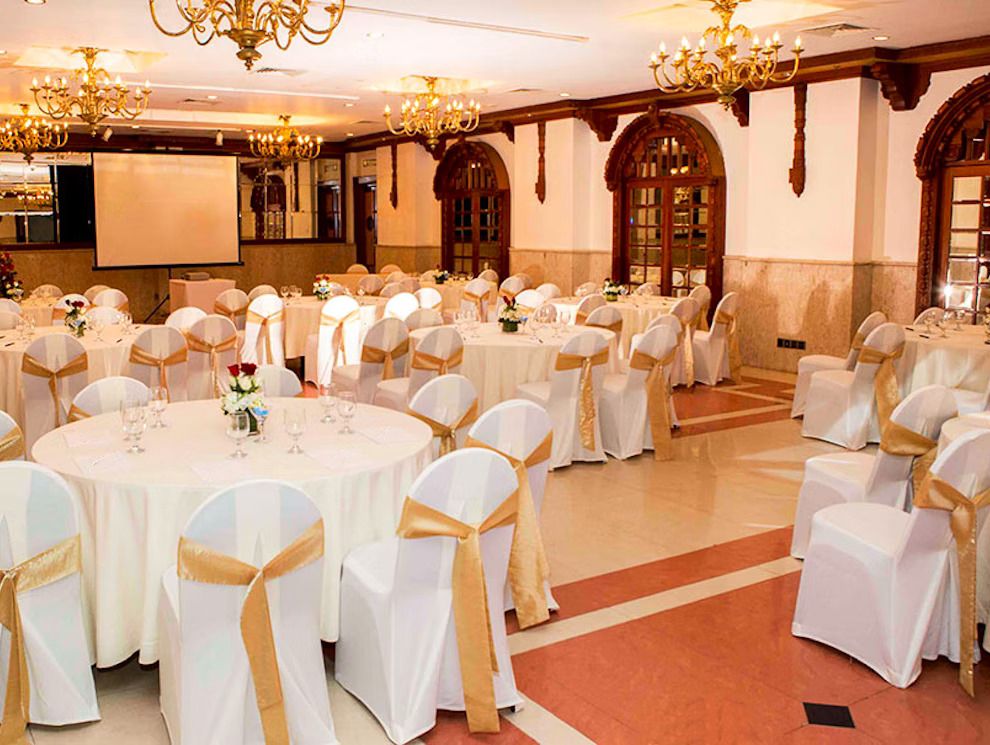 Spacious wedding ballroom at The Kingsbury Hotel