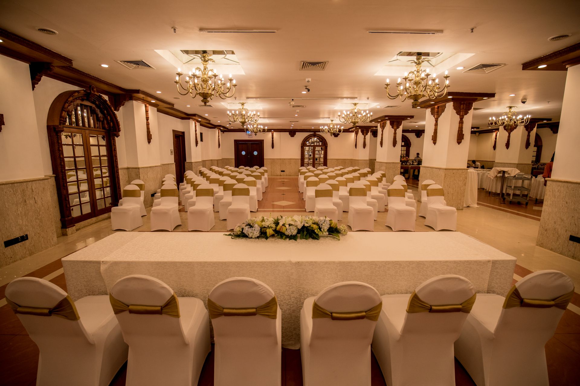 Elegant well lit meeting room at The Kingsbury Hotel