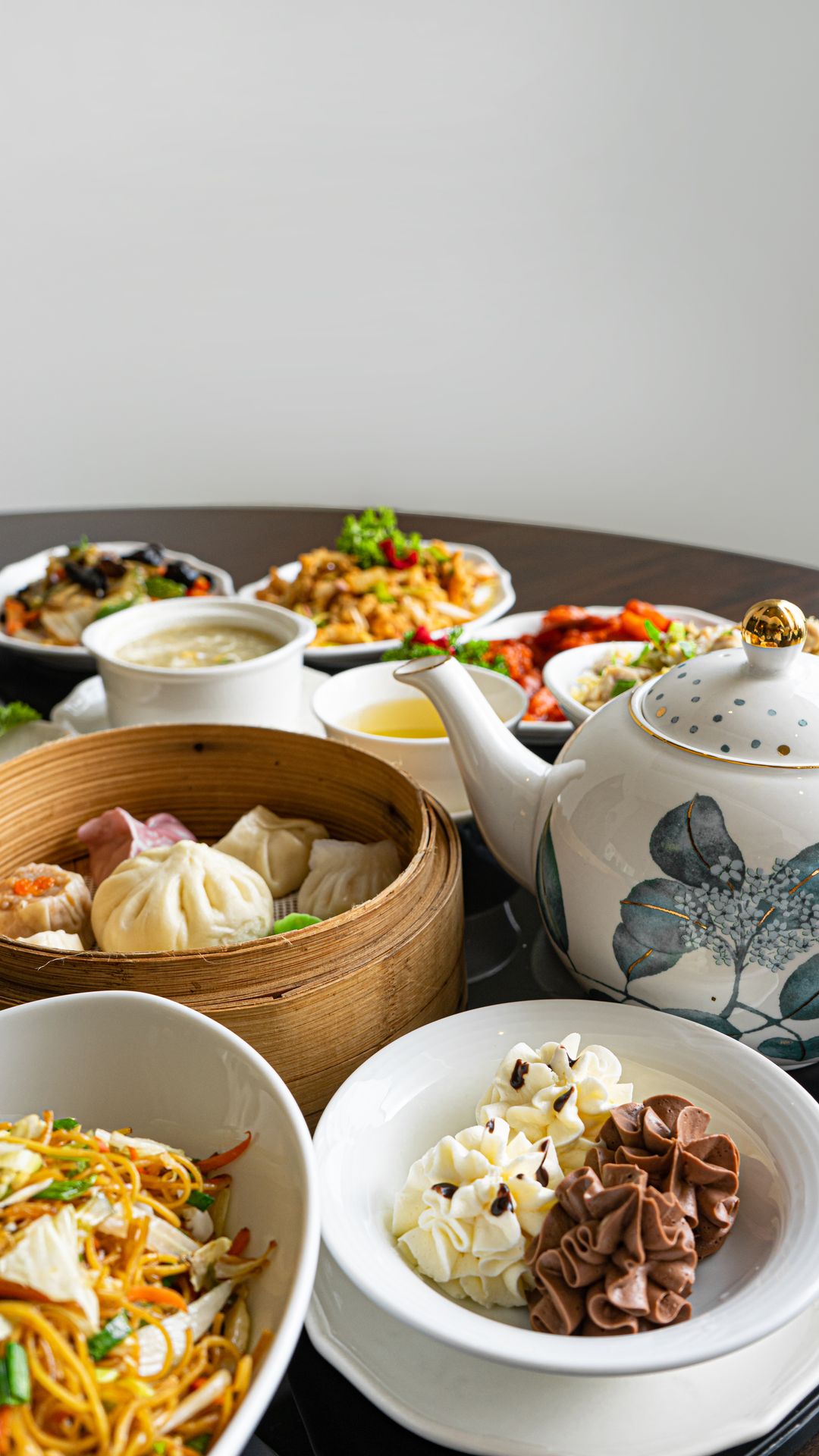 Japanese breakfast spread at The Kingsbury Hotel