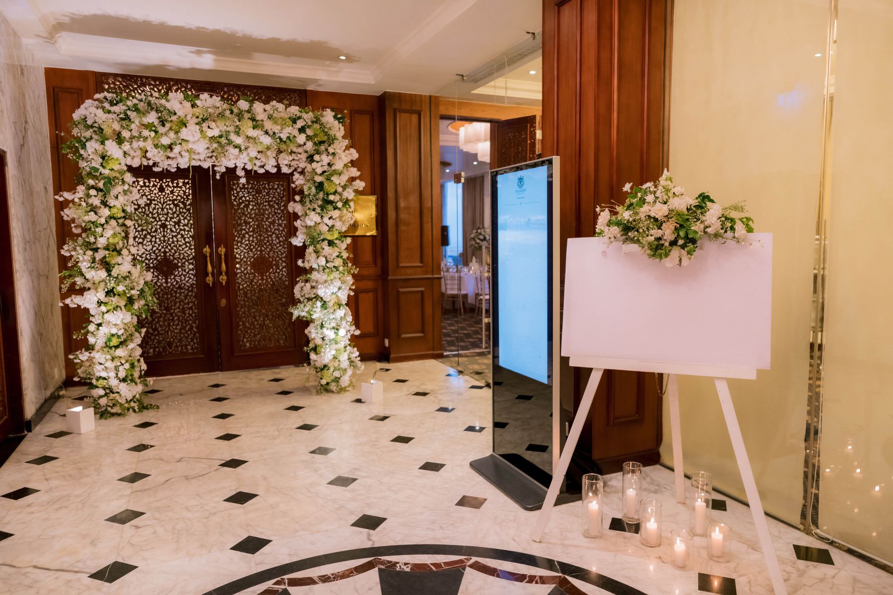 Entrance of the Victorian Ballroom at The Kingsbury Colombo
