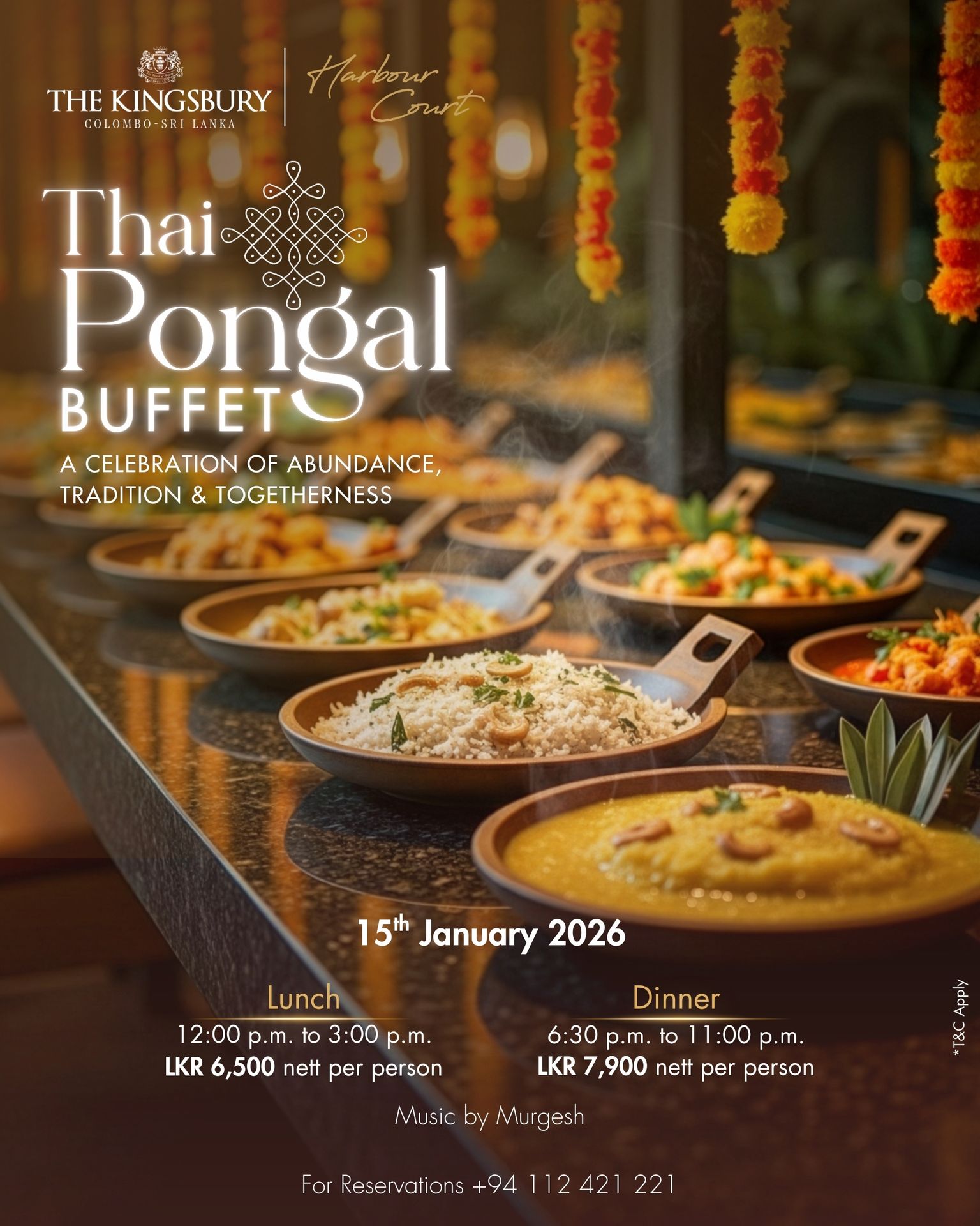 The 2026 Thai Pongal Buffet at The Kingsbury Colombo